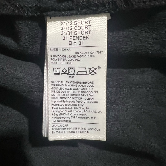 Gap Mid Rise Vegan Leather Baby Boot Pants 31/12S - Picture 7 of 9